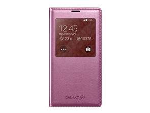 三星Galaxy S5原裝炫彩智能保護套 柔光粉，時尚與實用兼具的經典配件